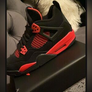 Air Jordan Black and Red Sneakers